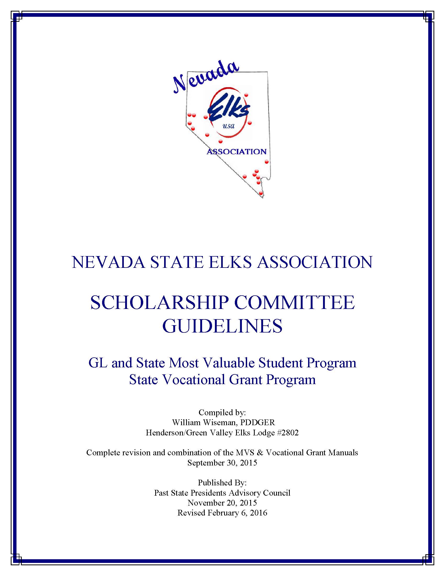 Sholarship Guidelines